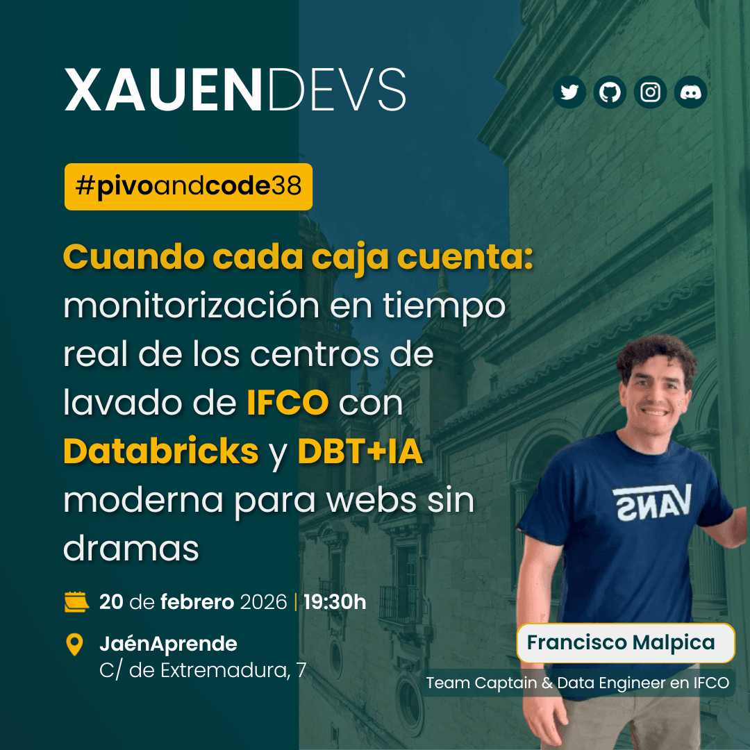 Cartel de la 38 edición de la PivoAndCode