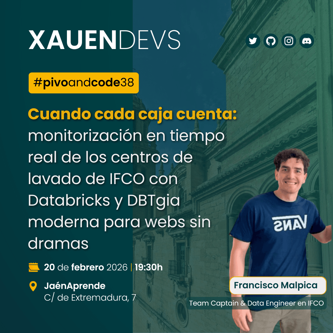 Cartel de la 38 edición de la PivoAndCode